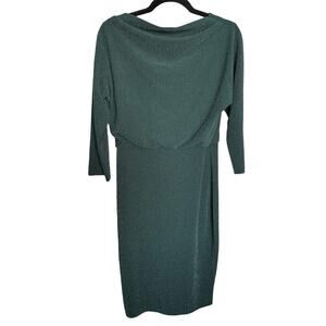 slim fit dress slacks Badgley Mischka | Beaded Neck Caftan in Emerald main image 0